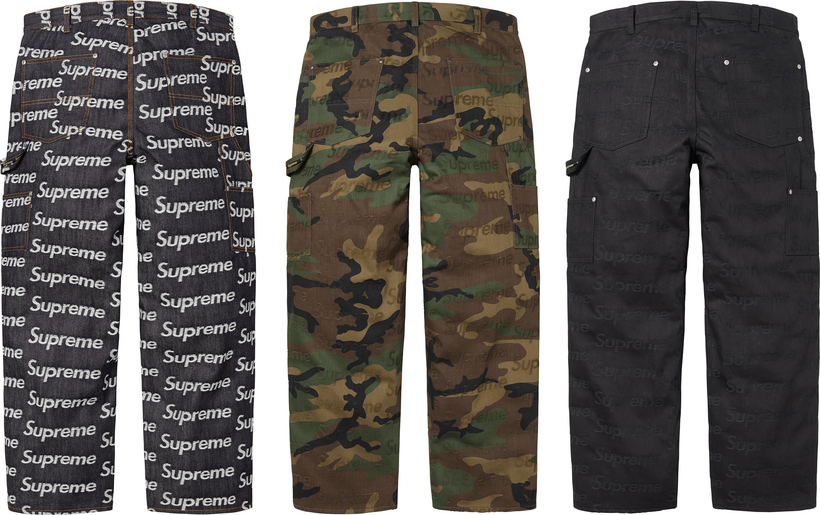 Jacquard Logos Double Knee Denim Painter Jean view 12